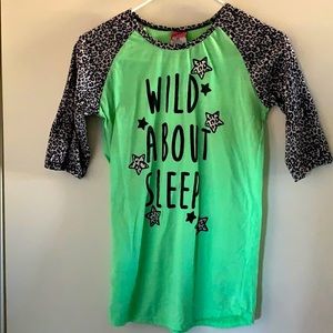 Girls Sleepwear Long Sleeve Top